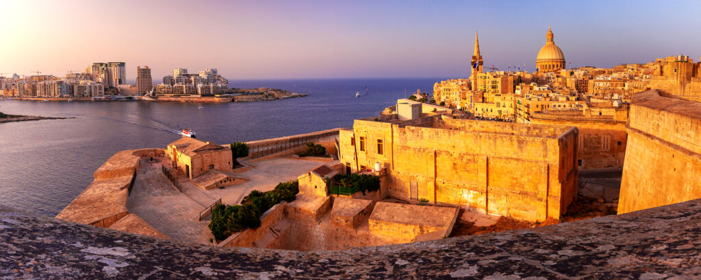 WKY765 Valletta Skyline at sunset, Malta